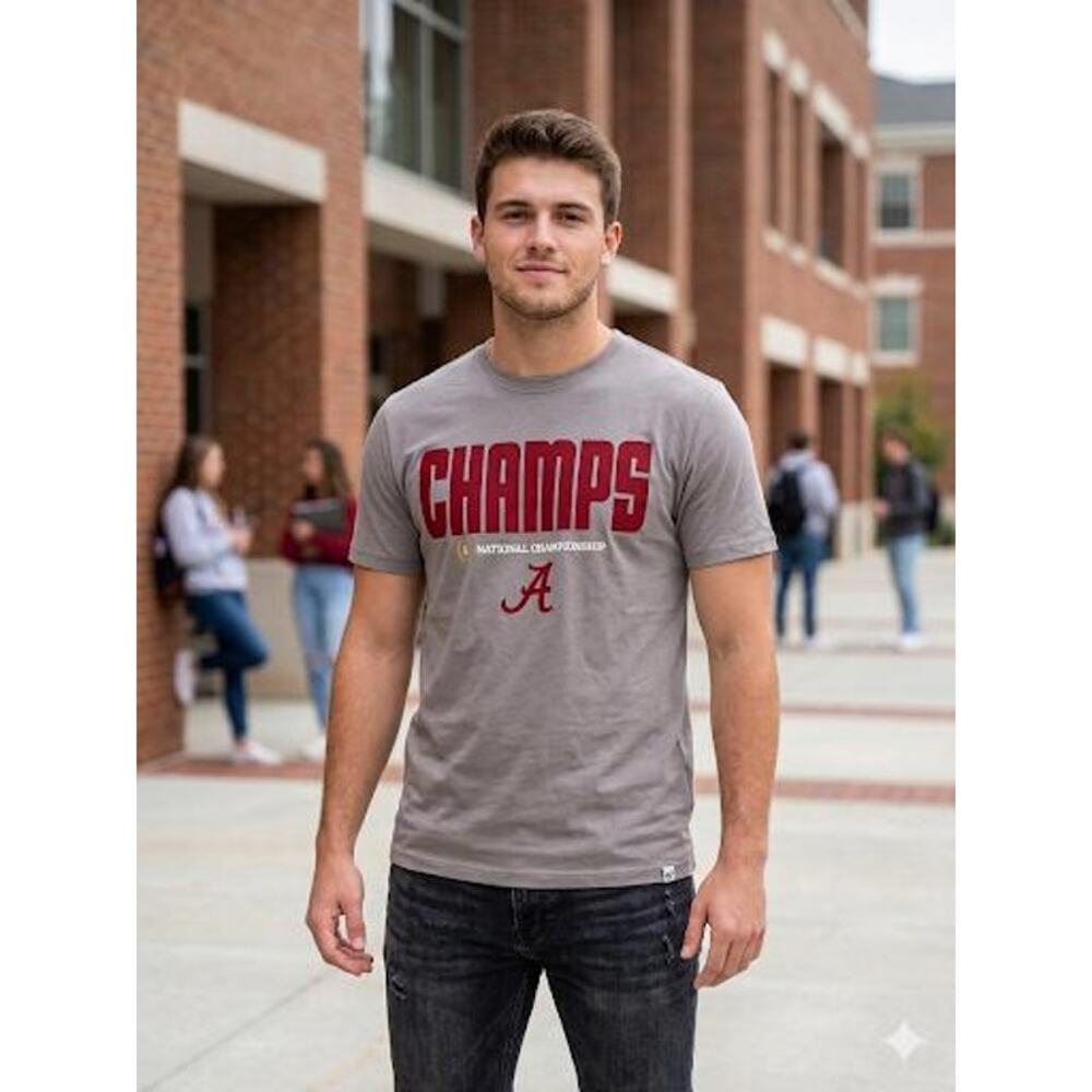 47 NCAA Alabama Crimson Tide Men's 2015 National Champions